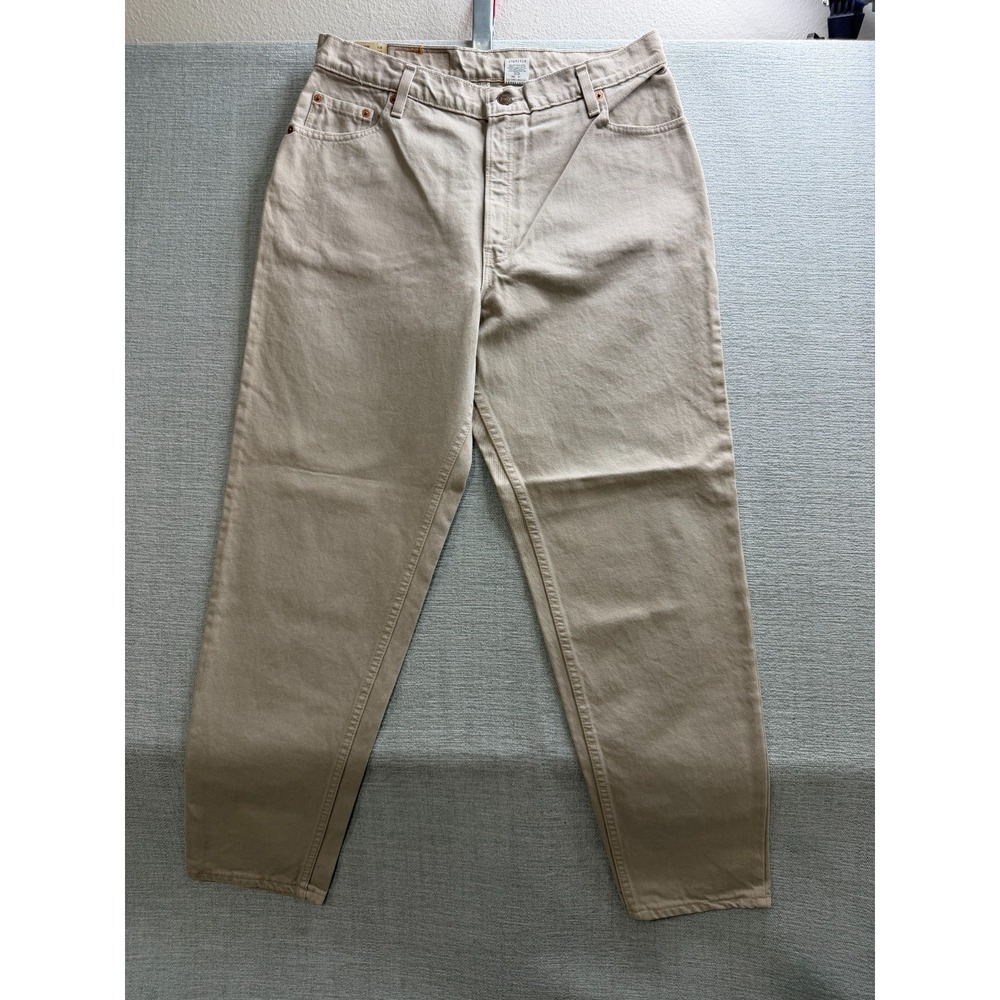 Vintage Levis 550 Jeans Womens 16 Beige Relaxed Fit Tapered Leg Denim Cotton